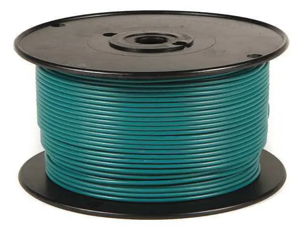 18 AWG Rubber-Insulated Test Lead Wire – Green, 100 ft, Belden-Style