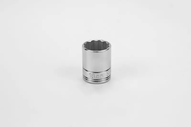 18mm 3/8-Inch Drive 12-Point Metric Chrome Socket