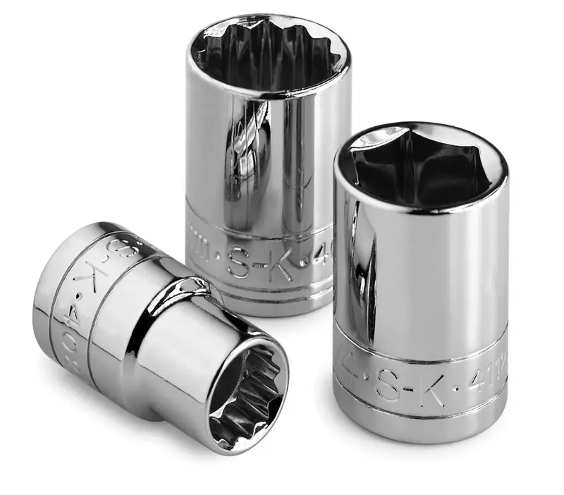 19/32″ 12-Point Chrome Socket – 1/2″ Drive, Fractional Standard