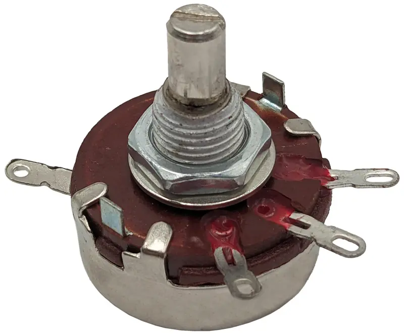 1MΩ Single-Turn Panel-Mount Potentiometer with Integrated SPST Switch (1/2W)