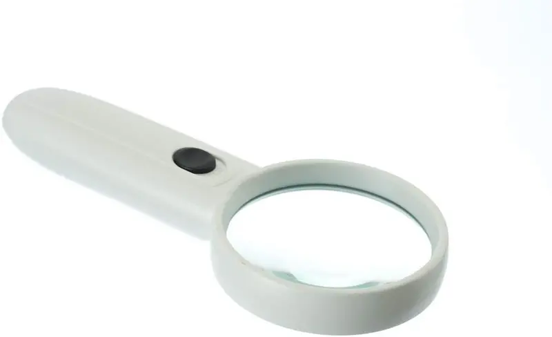 2.5-Inch Illuminated Handheld Magnifier – 3X with Dual LED Lights