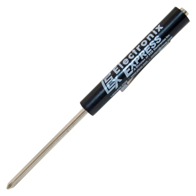 2-in-1 Pocket-Clip Screwdriver – Reversible #0 Phillips & 1/8″ Slotted Bit