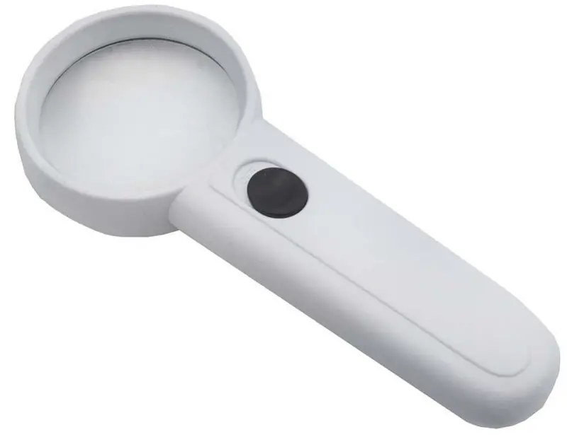 2-Inch Diameter Lighted Magnifier – 3.5x Optical Power