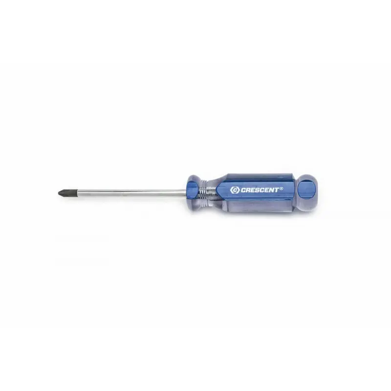#2 Phillips Acetate Screwdriver — 4-Inch Ergonomic Hand Tool for Precision Fastening