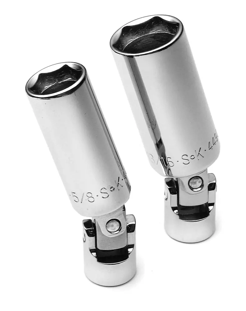 2-Piece 3/8″ Drive Flexible Spark Plug Socket Set