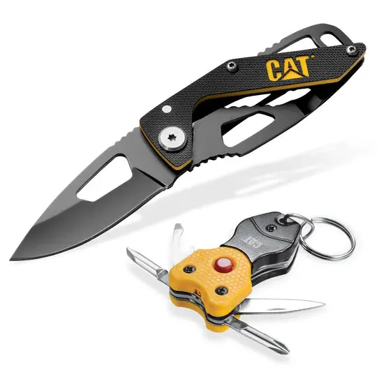 2-Piece Folding Knife & Keychain Bundle