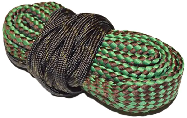 .22/.223/.25 Caliber Bore Snake Cleaning Kit – Brass-Fitted Cord Rope Cleaner for Rifles