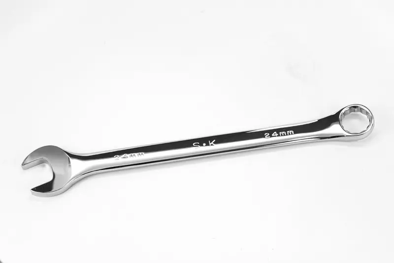 24 mm 12-Point Long Combination Chrome Wrench – Metric