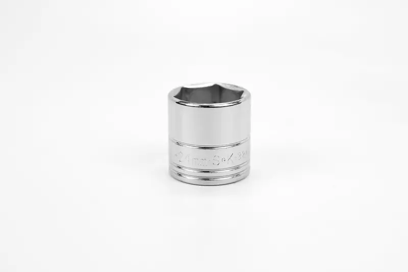 24 mm 3/8″ Drive Standard Metric Chrome Socket