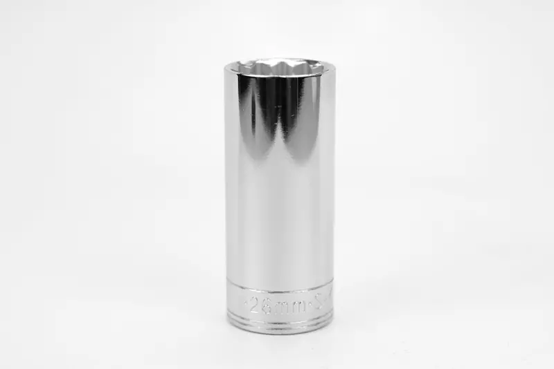 26mm 1/2″ Drive 12-Point Deep Metric Chrome Socket