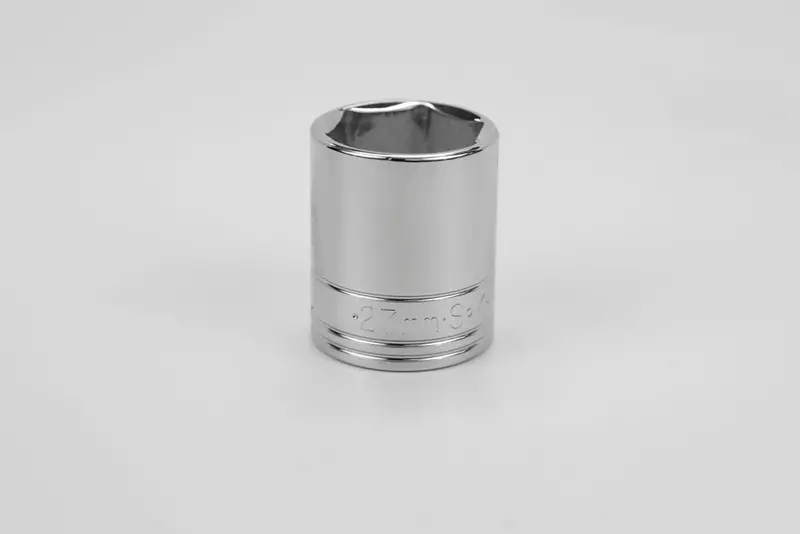 27mm 6-Point Standard Metric Chrome Socket — 1/2-Inch Drive