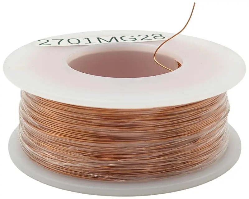 28 AWG Enameled Copper Magnet Wire – 1/4 lb Spool (~500 ft)