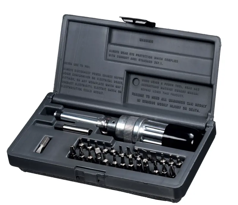 29-Piece Torque-Controlled Screwdriver & Bit Kit (0.2–4 Nm / 36 in-lbs)