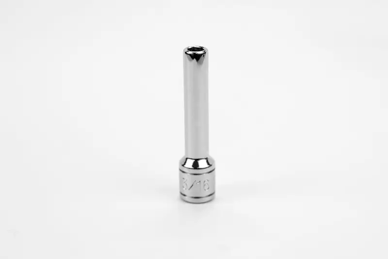 3/16″ 1/4″ Drive 6-Point Deep Chrome Socket