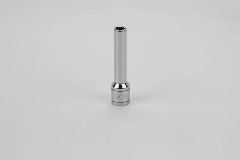 3/16″ 12-Point Deep Chrome Socket for 1/4″ Drive