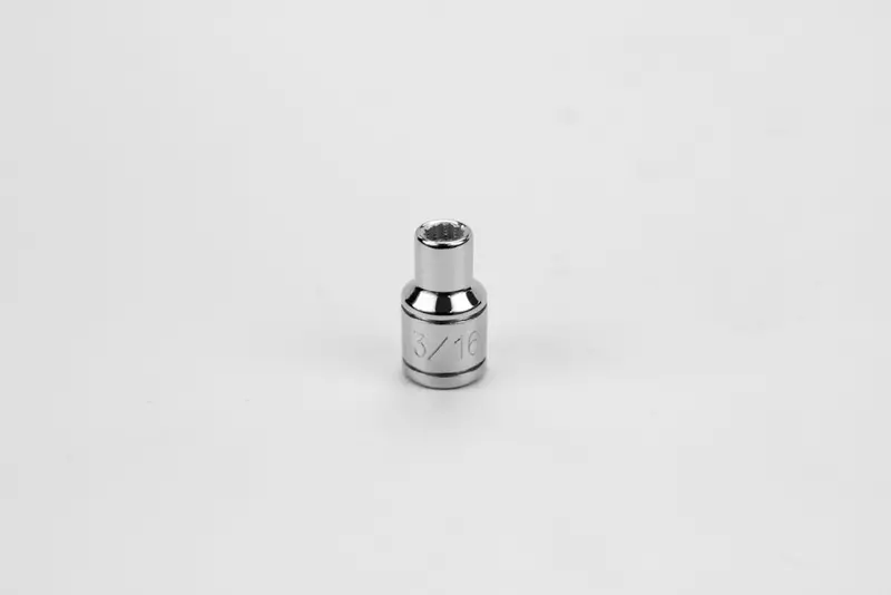 3/16″ 12-Point Fractional Chrome Socket – 1/4″ Drive