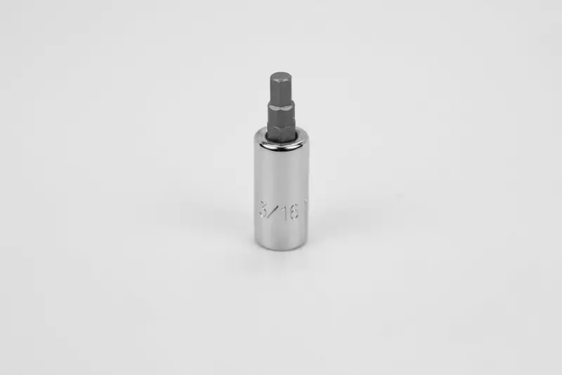 3/16″ Hex Bit – 1/4″ Drive Chrome Socket