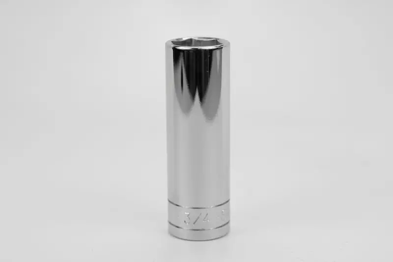 3/4″ 1/2″ Drive 6-Point Deep Chrome Socket