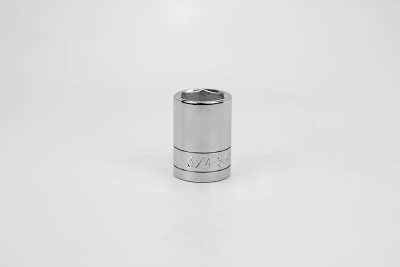 3/4″ 6-Point Standard Chrome Socket — 1/2″ Drive