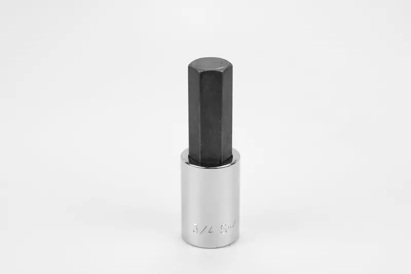 3/4″ Hex Chrome Bit Socket — 1/2″ Drive