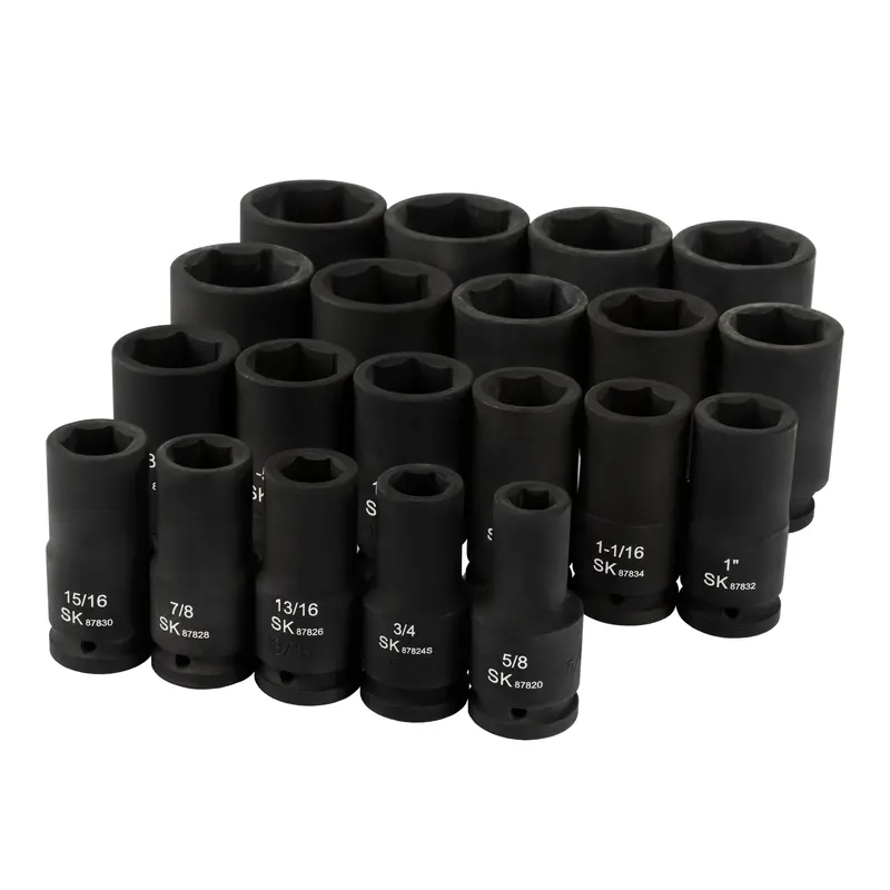 3/4-Inch Drive 20-Piece 6-Point Deep SAE Impact Socket Set
