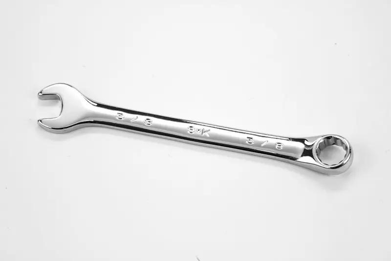 3/8″ 12-Point Fractional Combination Chrome Wrench – Standard SAE Dual-Head Wrench