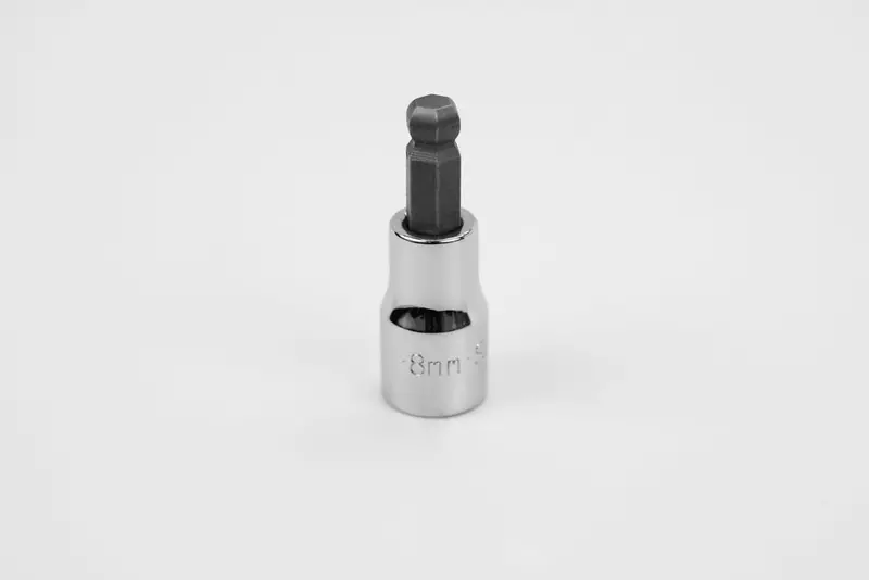 3/8″ Drive Hex Ball Bit Socket – 8 mm Chrome Finish