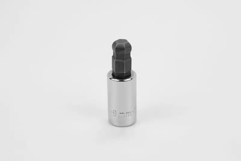 3/8″ Drive Hex Ball Bit Socket – 9 mm Chrome Finish