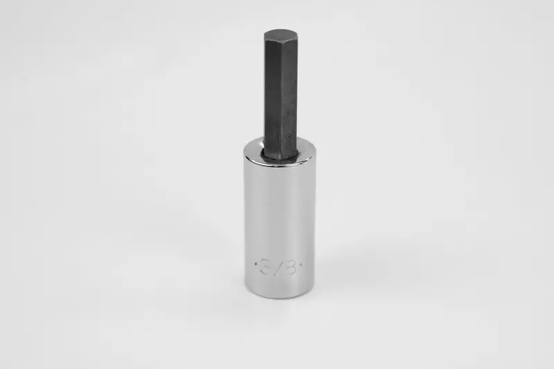 3/8″ Hex Chrome Bit Socket — 1/2″ Drive