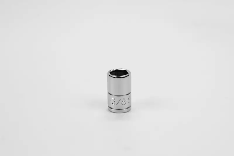 3/8-Inch Standard Hex Chrome Socket – 1/4″ Drive