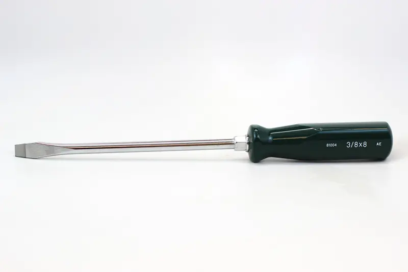 3/8″ × 8″ SureGrip Slotted Screwdriver for Balanced Control & Leverage