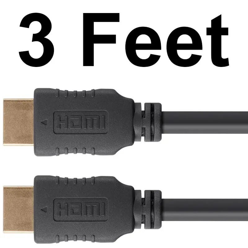 3-Foot High-Speed 4K HDMI Cable – 60Hz, HDR, Dolby Vision, and Full Bandwidth