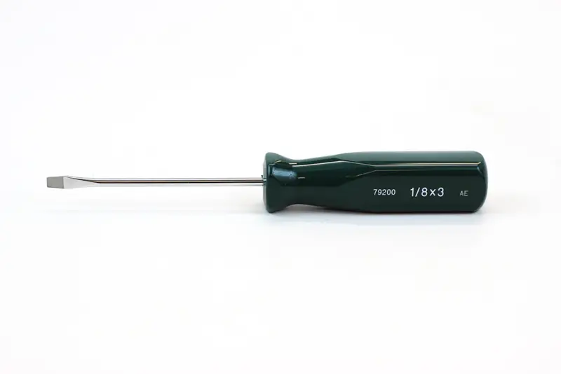 3-Inch 1/8-Inch Slotted Screwdriver with Keystone SureGrip Handle
