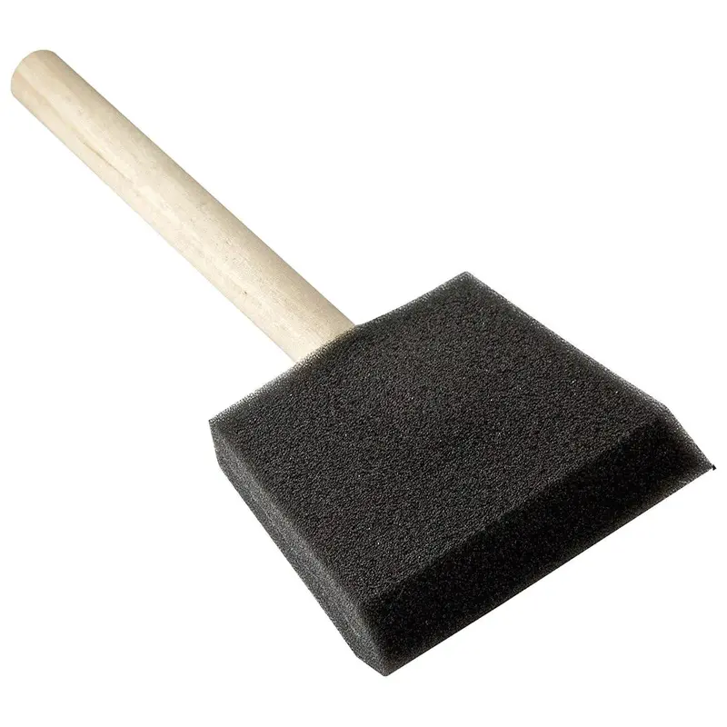 3-Inch Polyurethane Foam Paint Brush with Ergonomic Wooden Handle