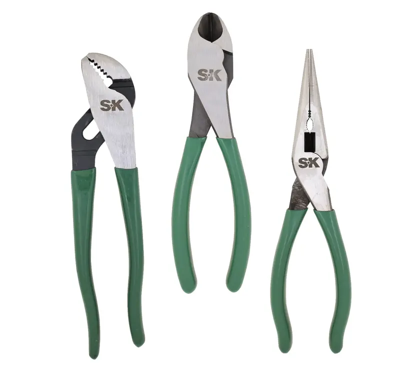 3-Piece Adjustable Pump Pliers Set – Heavy-Duty Wrenching Tools