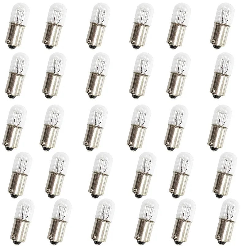 30-Pack Miniature Bayonet-Base Incandescent Lamp — T-1 3/4, 28V, 170mA (AML-313)