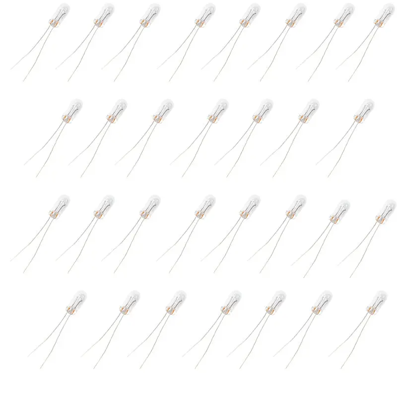 30-Pack T-1 3/4 Wire-Terminal Incandescent Lamp — 5V, 60mA