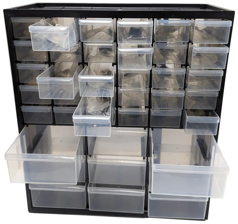 300-Piece CD4000 Series CMOS IC Kit – 25 Logic IC Types, Pre-Sorted in Modular Electronic Storage Case