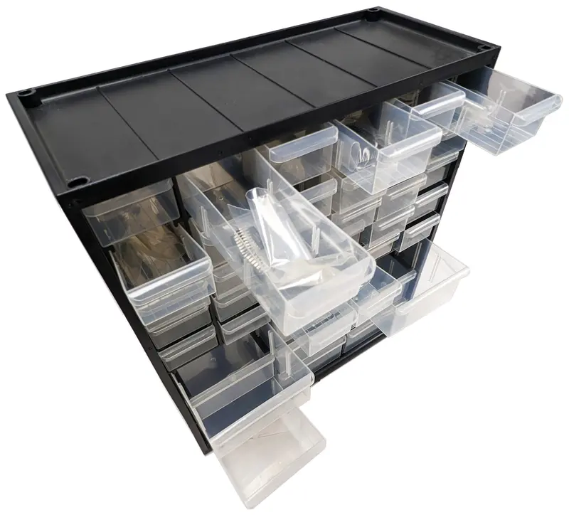 300-Piece CD4000 Series CMOS IC Kit – 25 Logic IC Types, Pre-Sorted in Modular Electronic Storage Case