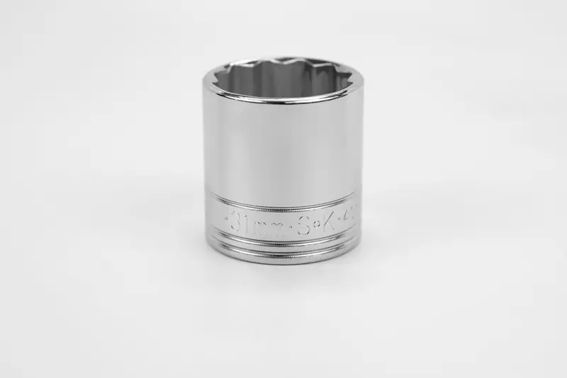 31 mm Standard Chrome Socket – 1/2-Inch Drive, 12-Point Metric