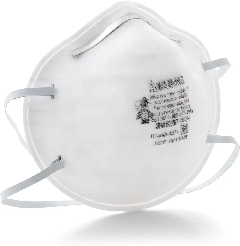 3M 8200 N95 Particulate Respirator – 20-Pack, Lightweight & Disposable