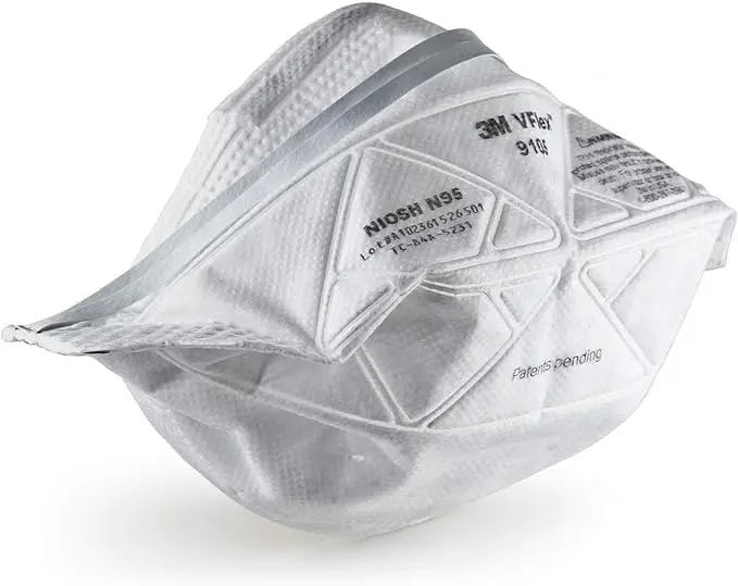 3M VFlex N95 Particulate Respirator – Disposable Dust Mask for Sweeping, Sanding, Grinding & Bagging (50 per Box, Model 9105)