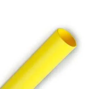3M Yellow Polyolefin Heat Shrink Tubing – 1/16″ Expanded ID, 100 ft Roll
