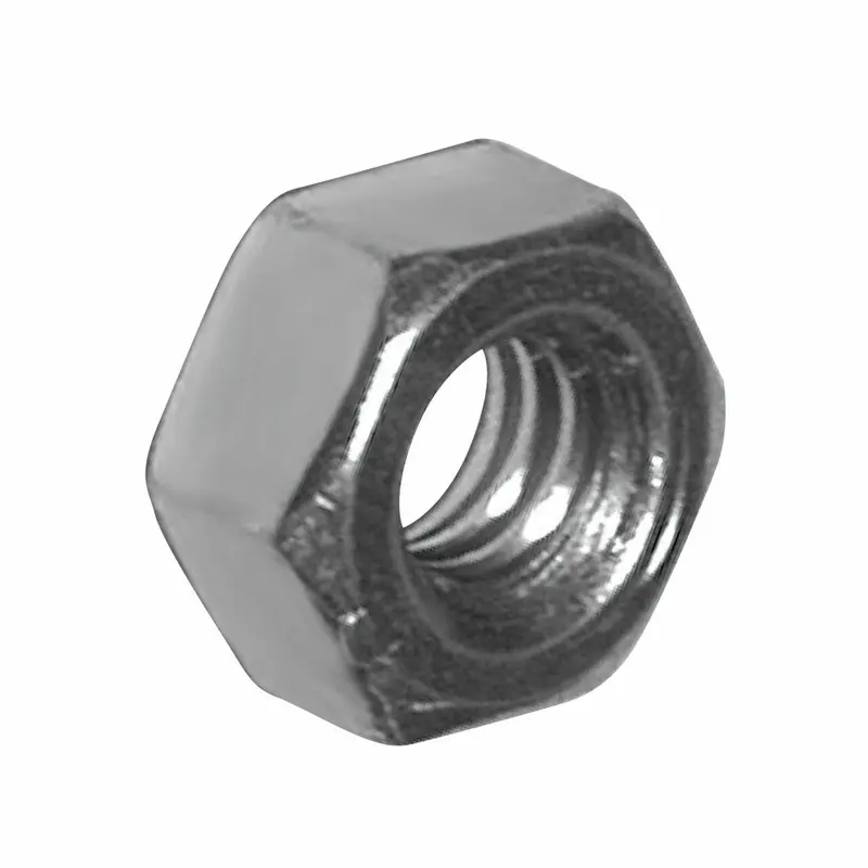 #4-40 Zinc-Plated Steel Hex Nuts – 100 per Box