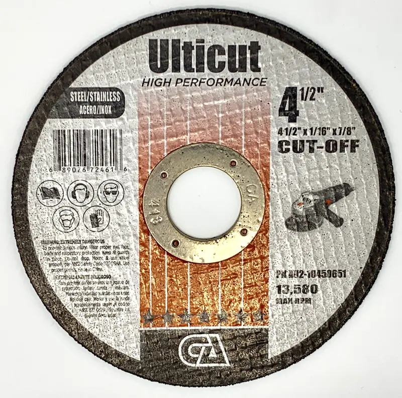 4.5-Inch × 1/16-Inch × 7/8-Inch Type 1 Thin Cut-Off Wheels (50-Pack)