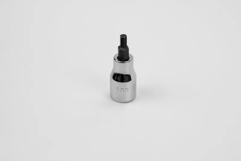 4 mm Hex Chrome Bit Socket – 3/8″ Drive