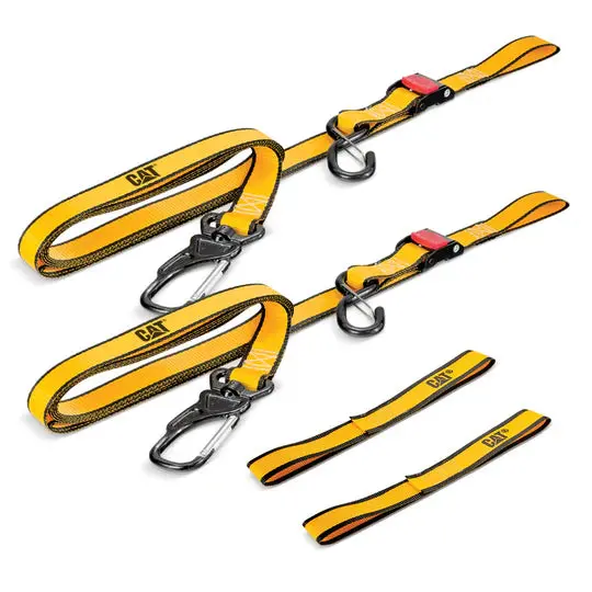 4-Piece Cam-Buckle Strap Set – Swivel Hooks & Soft Nylon Straps