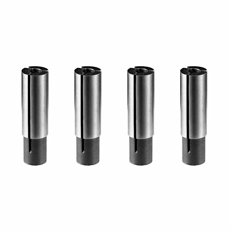4-Piece CNC Collet Adapter Set – 1/4″ to 1/8″ Bit Size Converter