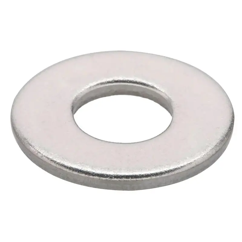 #4 Zinc-Plated Steel Flat Washers – 100 per Box