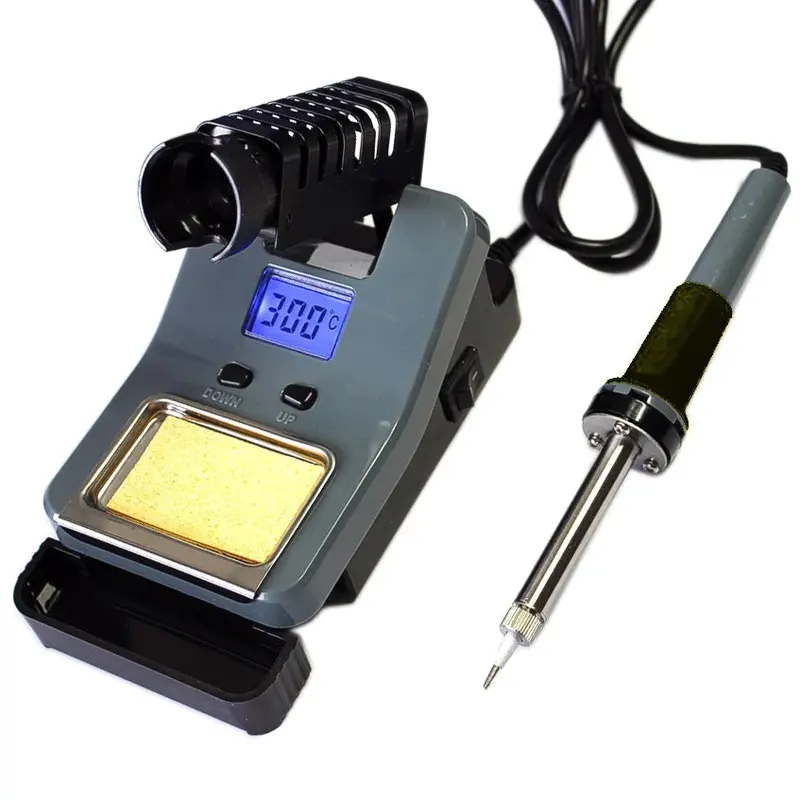48W Adjustable Temperature Soldering Station – ESD-Safe Design with LCD Control Panel